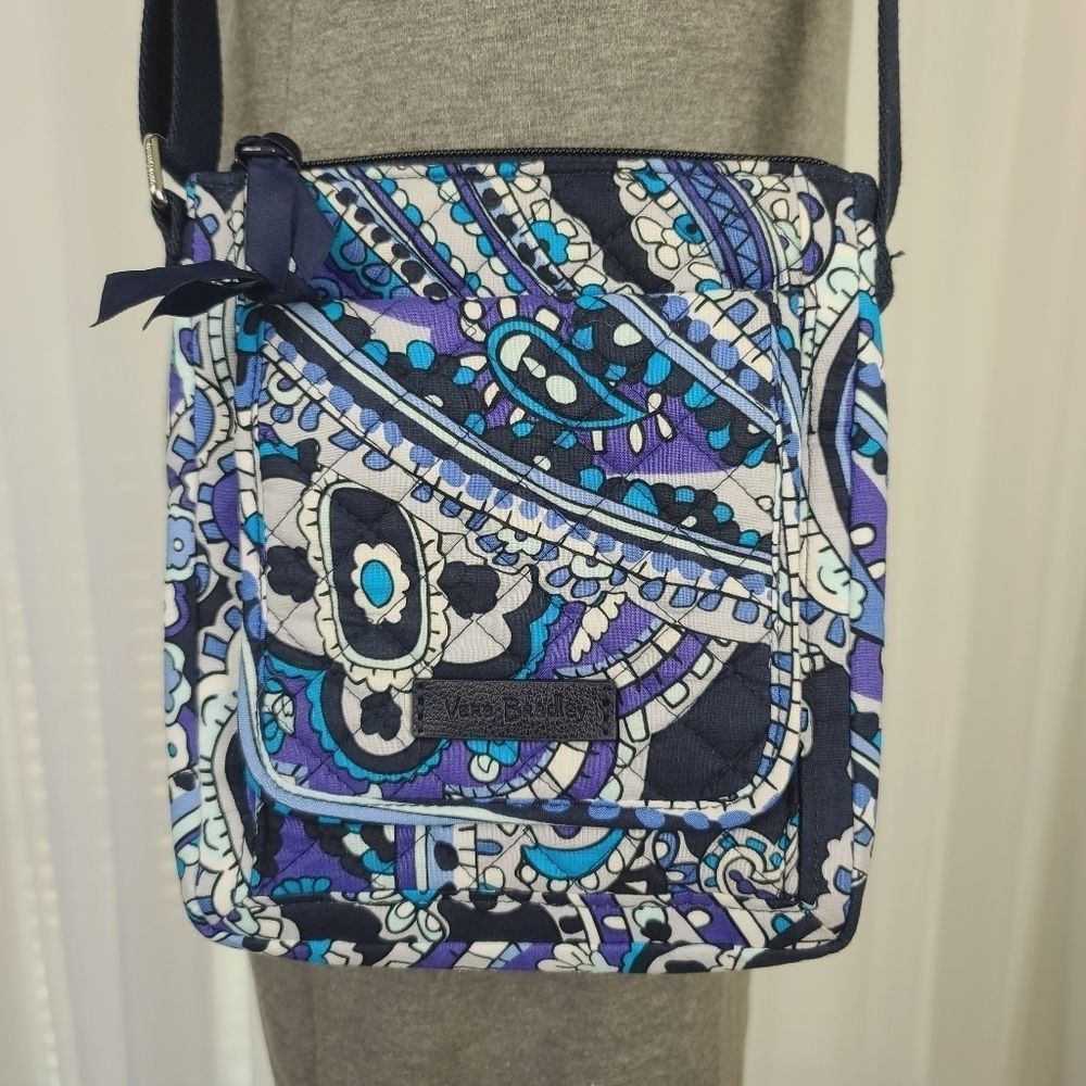Vera Bradley Blue and Purple Crossbody Bag